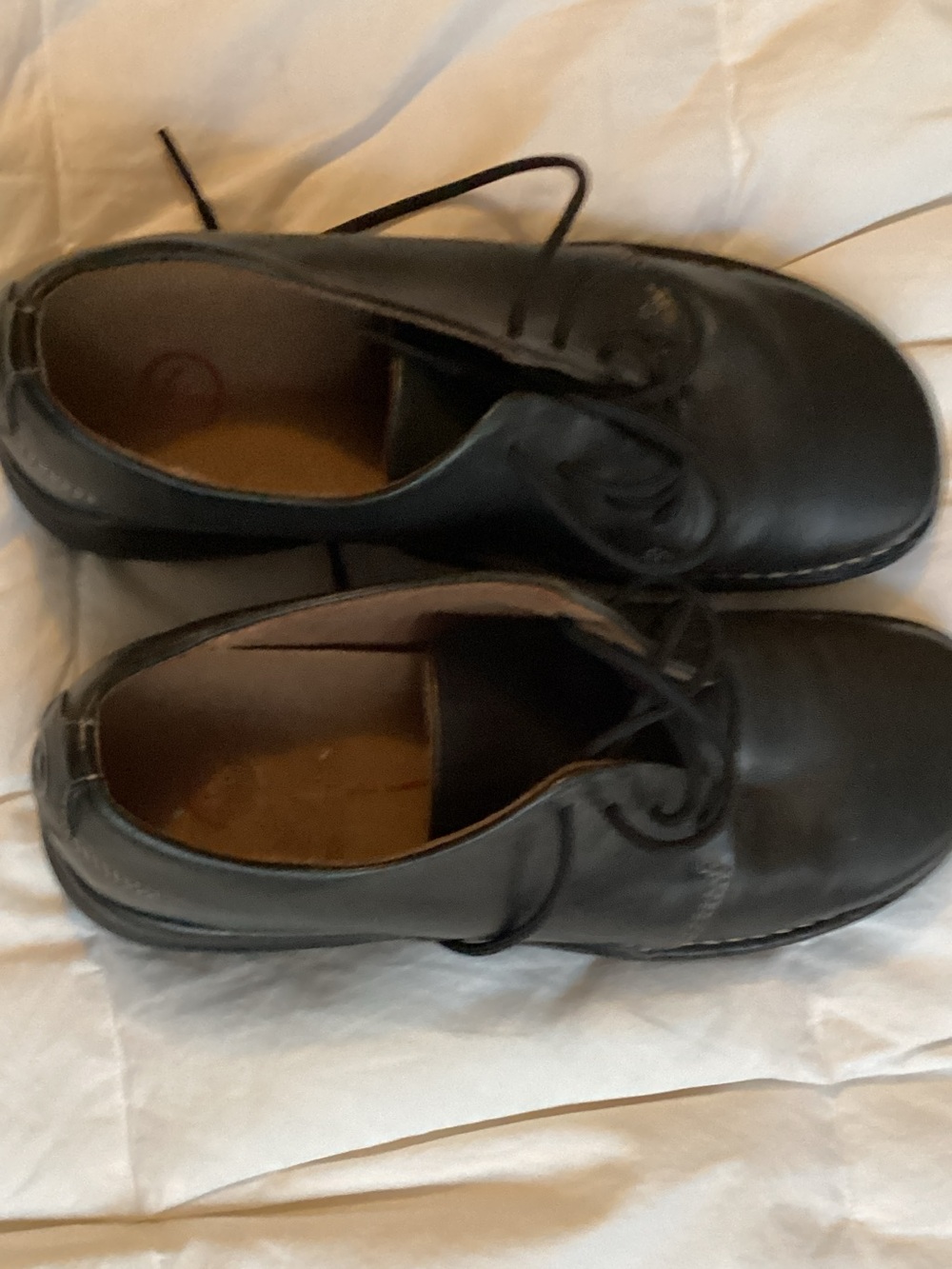 Rockport Women's Black Leather Lace-Up Sneakers